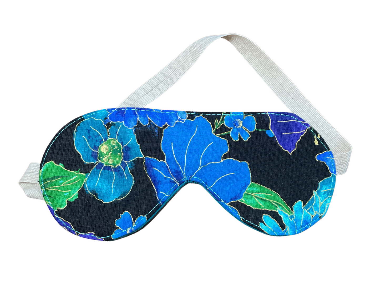 Blue Floral Eye Mask